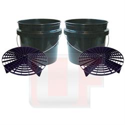 Meguiars 2 Bucket Set - Wash & Rinse