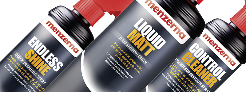 Menzerna Accessory Products are designed to aid the machiene polishing process at every stage Menzerna - 'Perfection in Polishing', available at UF