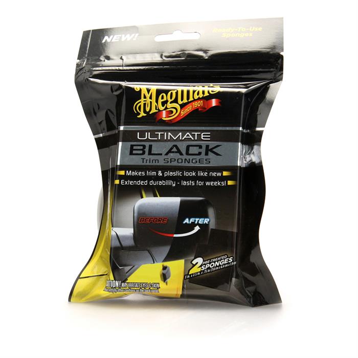 Meguiar's Ultimate Black Trim Sponges (2 Pack) Ultimate Finish