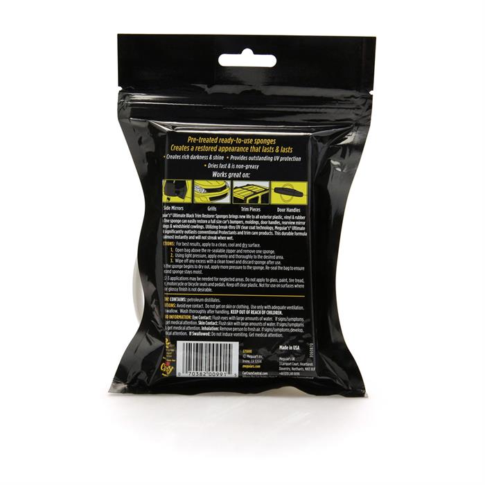 Meguiar's Ultimate Black Trim Sponges (2 Pack) Ultimate Finish