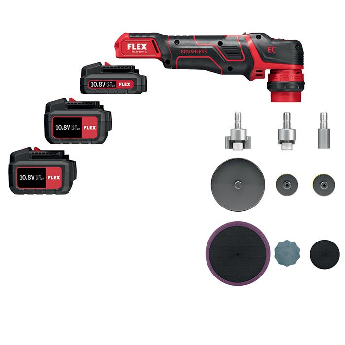 FLEX PXE 80 10.8-EC Mini Polisher (Cordless) Set