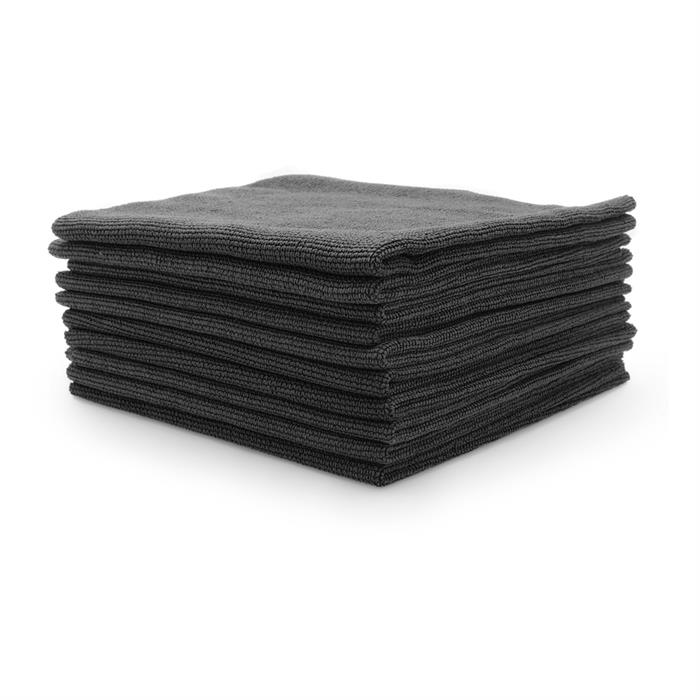 Premium Seamless Microfibre Buffing Fleece (Black) 10 Pack