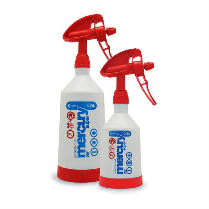 Kwazar Mercury Pro+ Double-Action Trigger Spray Bottle (Red)