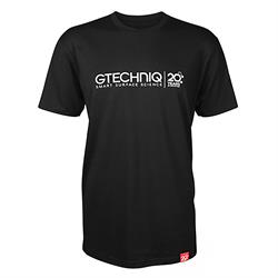 Gtechniq Black 20th Anniversary T-Shirt (Horizontal Logo)