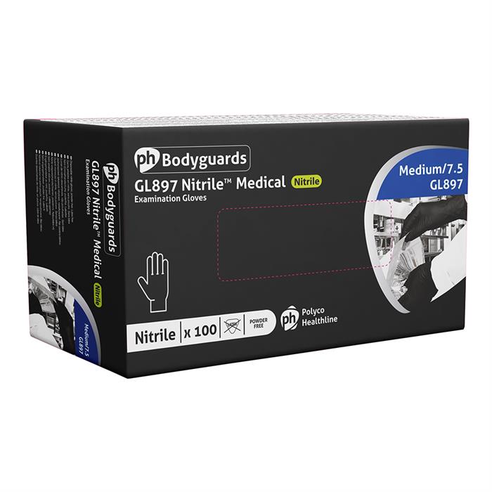 Premium Powder Free Black Nitrile Gloves Cleaning Detailing Gloves