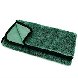 Ultimate Finish Twisted Loop Single Side Drying Towels (Green)