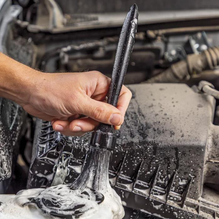 Wheel Woolies Round Boars Hair Detail Brush Wheel Detailing Brush