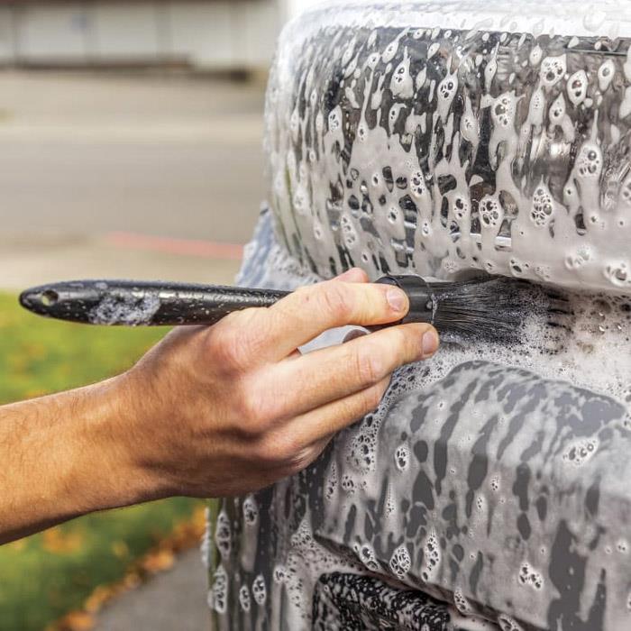 Wheel Woolies Round Boars Hair Detail Brush Wheel Detailing Brush