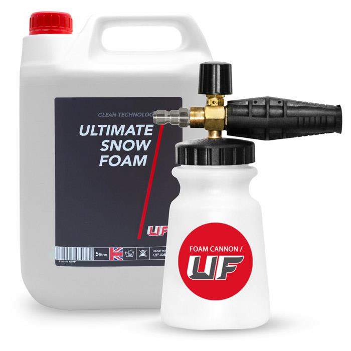 Ultimate Finish UF Snow Foam Cannon + UF Snow Foam (5L) (Various Adapters)