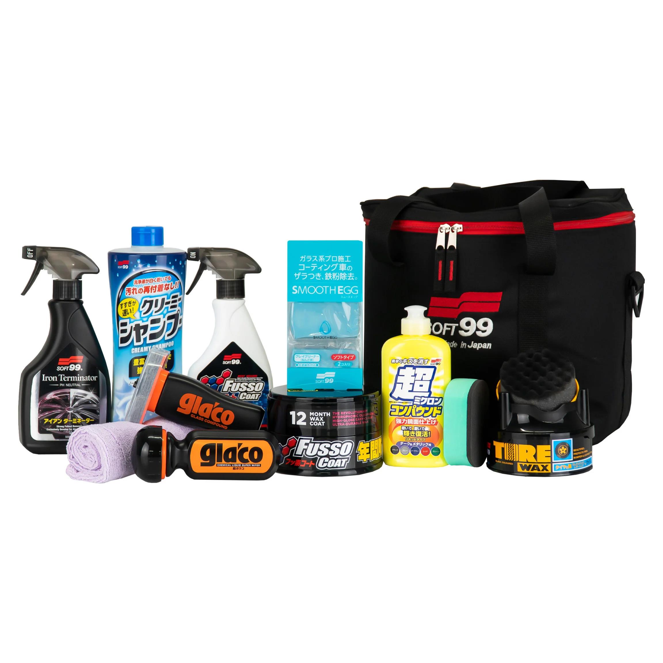Soft99 Premium Car Care Gift Set Dark Colours Car Detailing Set