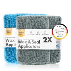 Chemicalworkz Microfibre Waxing/Sealant Applicator (Grey & Blue)