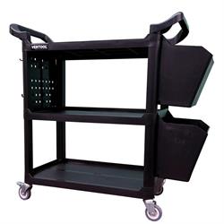 Vertool Detailing Trolley With 2 Bins