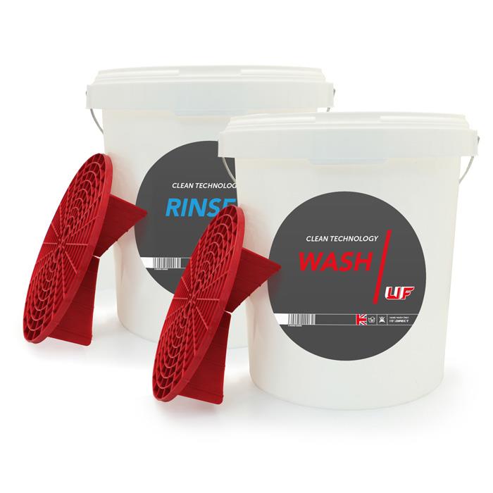 Ultimate Finish UF Detailing Bucket Sets With Grit Guard™ (Wash, Rinse & Wheel)