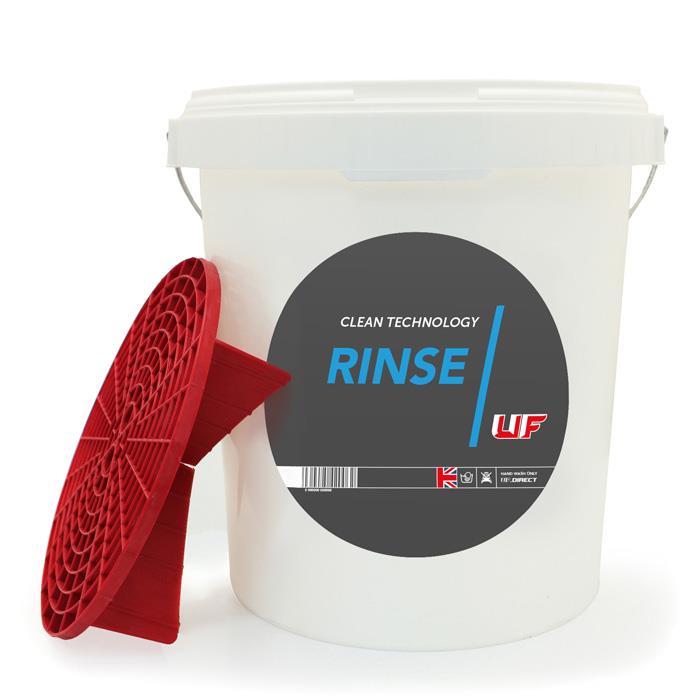 Ultimate Finish UF Detailing Rinse Bucket (Blue Grit Guard™ & Lid)