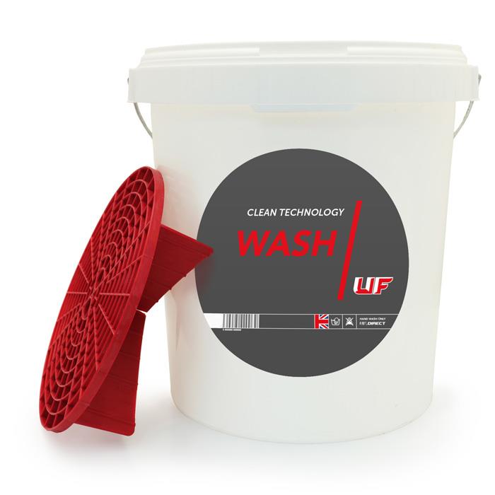 Ultimate Finish UF Detailing Wash Bucket (Red Grit Guard™ & Lid Optional)