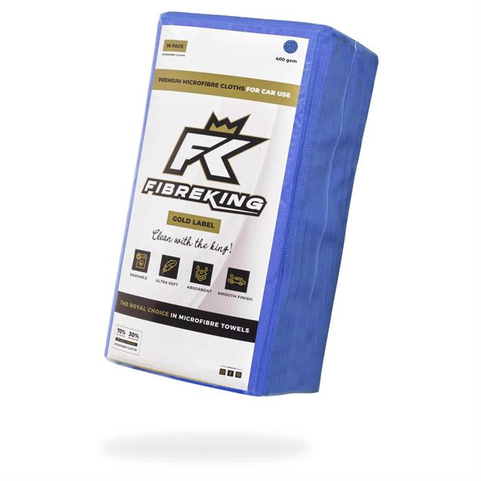 FibreKing Gold Label Microfibre Cloths (36 Pack)