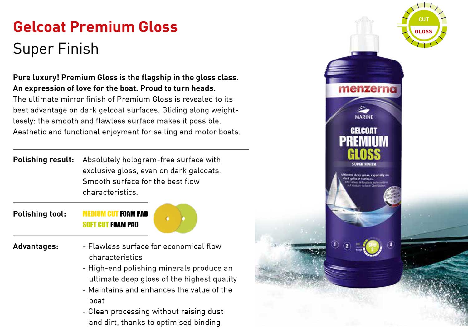 Menzerna Gelcoat Premium Trio Menzerna Gelcoat Premium Trio