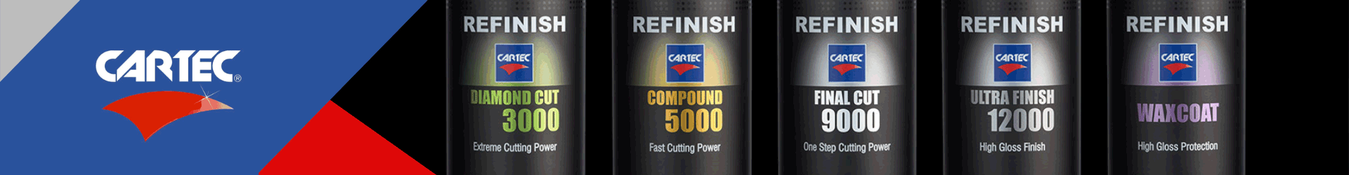 Cartec Refinish Compounds and Polishes