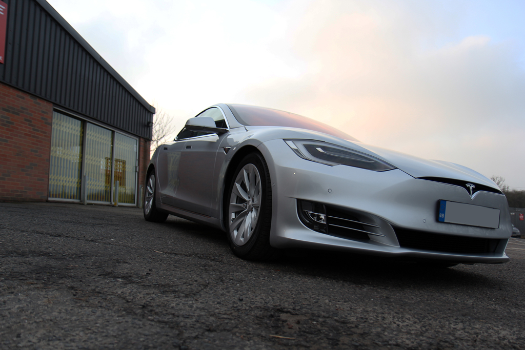 Futuristic Tesla Model S Protected With Cutting Edge Nano-Technology