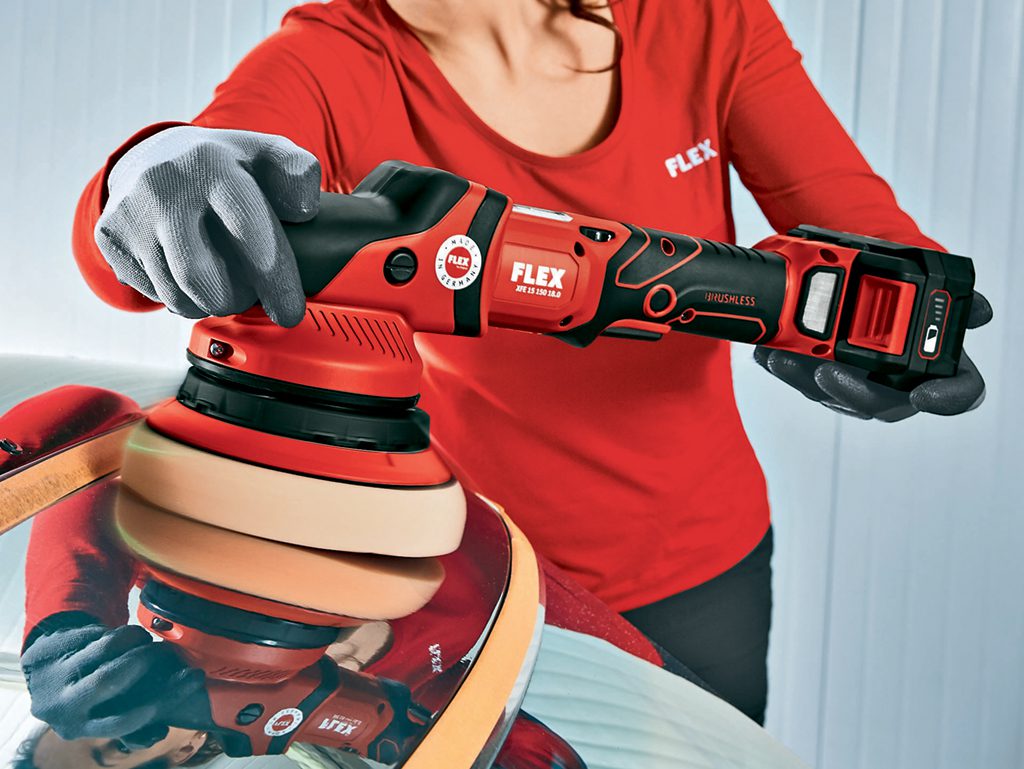 FLEX Introduces Cordless Dual Action And Rotary Machine Polishers