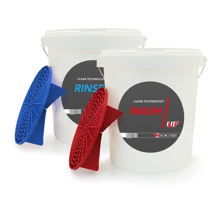 WASH & RINSE BUCKET SET WITH GRIT GUARDS