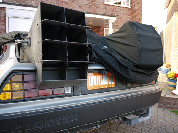 Ultimate Finish Goes Back To The Future - Elite Transportation Cover for the Delorean Time Machine