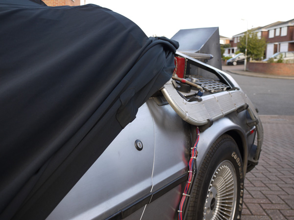 Ultimate Finish Goes Back To The Future - Elite Transportation Cover for the Delorean Time Machine
