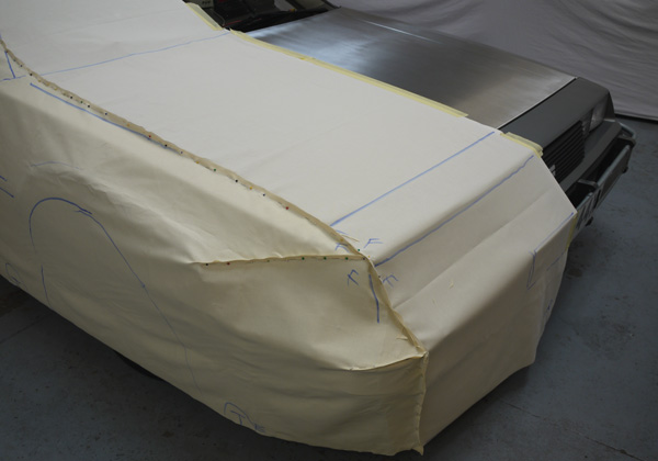 Measuring template for an Elite Transportation Cover for the Delorean Time Machine