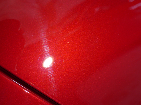 Jaguar XF Sport Italian Racing Red metallic paint - In need of Gloss Enhancement Treatment