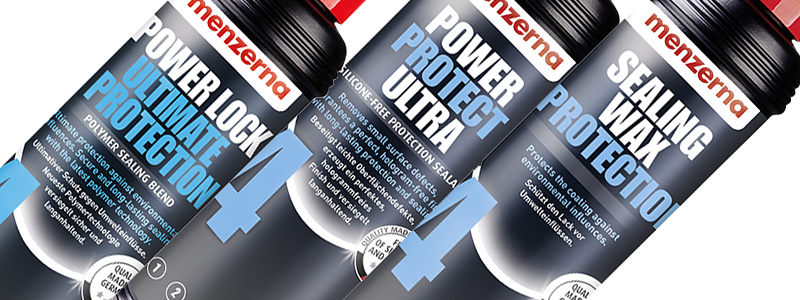 Blue products are designed to protect the finish & each product has a unique identifying name Menzerna - 'Perfection in Polishing', available at UF