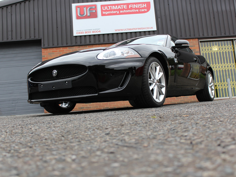 Metallic Black Jaguar XK Has Its Cherry Flake Restored