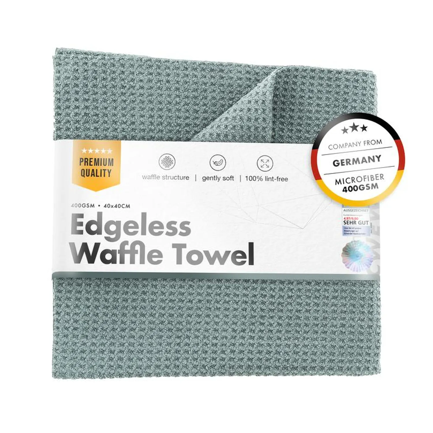 Edgeless Waffle Glass Towel - Image 2