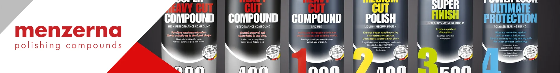 Menzerna car care and detailing products
